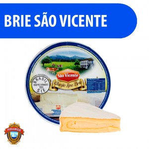 Queijo Brie São Vicente 100% Puro 500g Pirâmide - Qualidade Premium
