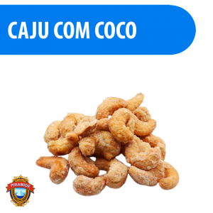 Castanha de Caju Caramelizada com Coco 100% puro 250g Pirâmide - Qualidade Premium
