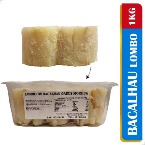 Lombo Medio de Bacalhau Gadus Mohua Limpo 1kg - Di Callani