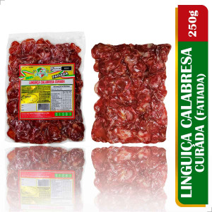 Linguiça Calabresa Curada Fatiada Sem Pimenta 250g - Di Callani