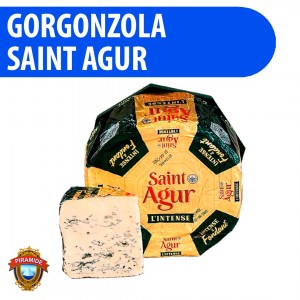 Queijo Gorgonzola Francês Saint Agur 100% Puro 250g Pirâmide - Qualidade Premium