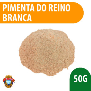 Pimenta Do Reino Branca Moída 100% Puro Pirâmide 50g - Qualidade Premium