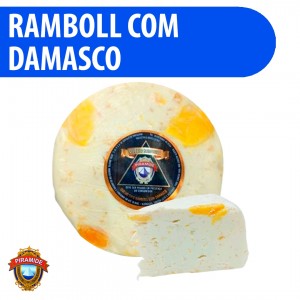 Queijo Ramboll com Damasco 100% Puro 500g Pirâmide - Qualidade Premium
