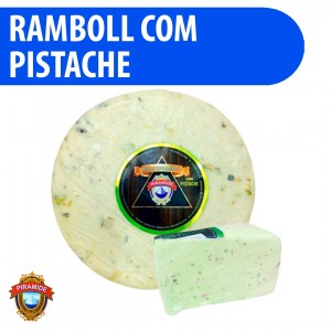 Queijo Ramboll com Pistache 100% Puro 500g Pirâmide - Qualidade Premium