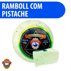 Queijo Ramboll com Pistache 100% Puro 100g Pirâmide - Qualidade Premium