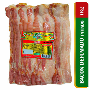 Bacon Tradicional Defumado Receita Portuguesa (Fatiado) 1kg - Di Callani
