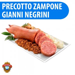 Precotto Zampone Gianni Negrini 100% Puro 1Kg Pirâmide - Qualidade Premium