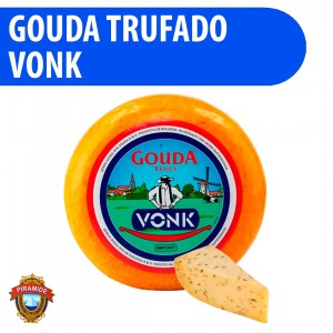 Queijo Gouda Trufado Vonk 100% Puro 300g Pirâmide - Qualidade Premium