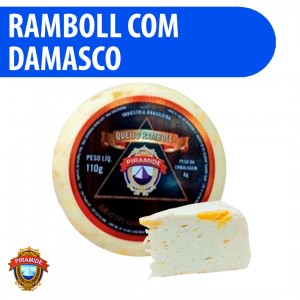 Queijo Ramboll com Damasco 100% Puro 100g Pirâmide - Qualidade Premium