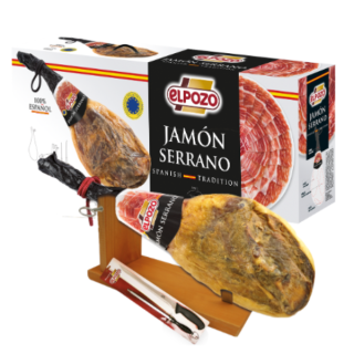Presunto Cru (jamón) Serrano Com Osso El Pozo - (aprox 7kg)